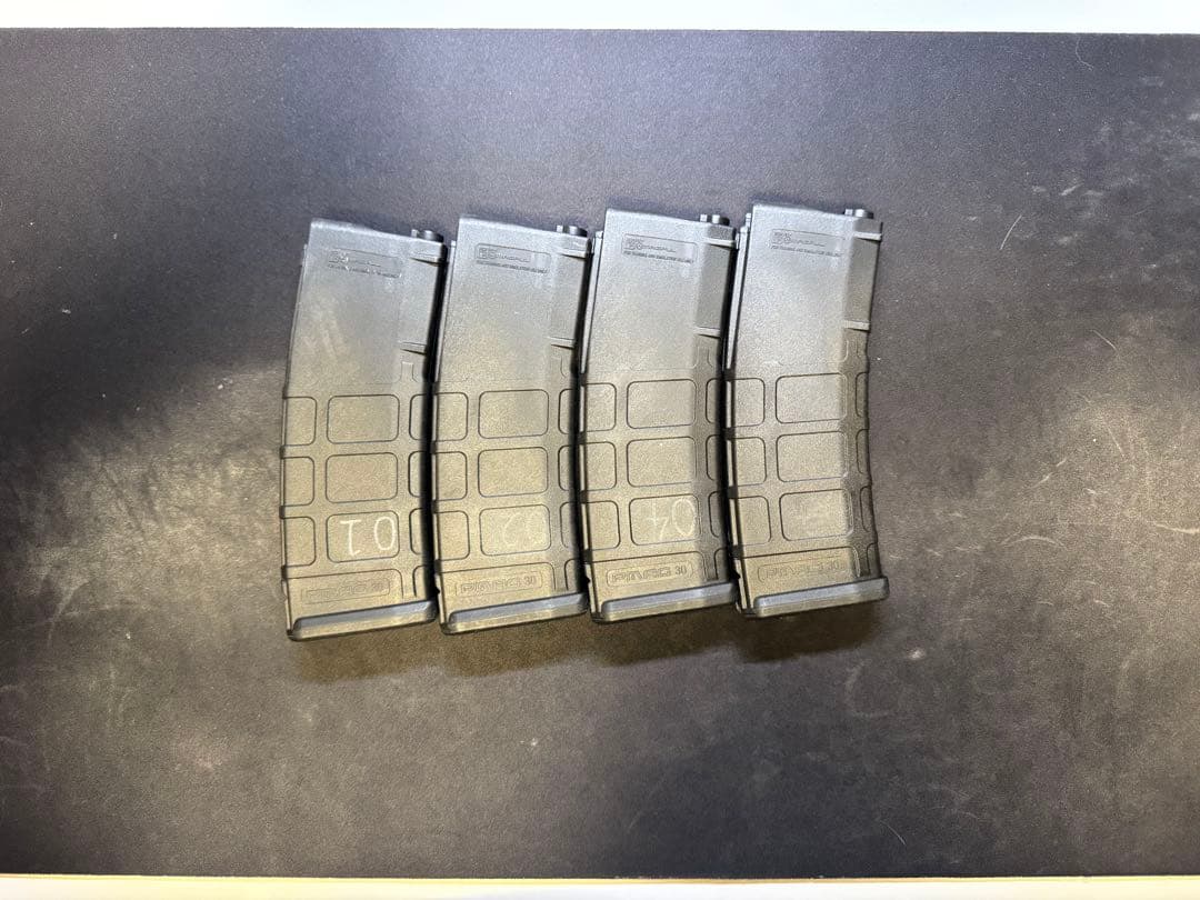 次世代電動ガン用 ブラックマガジン 4個セット