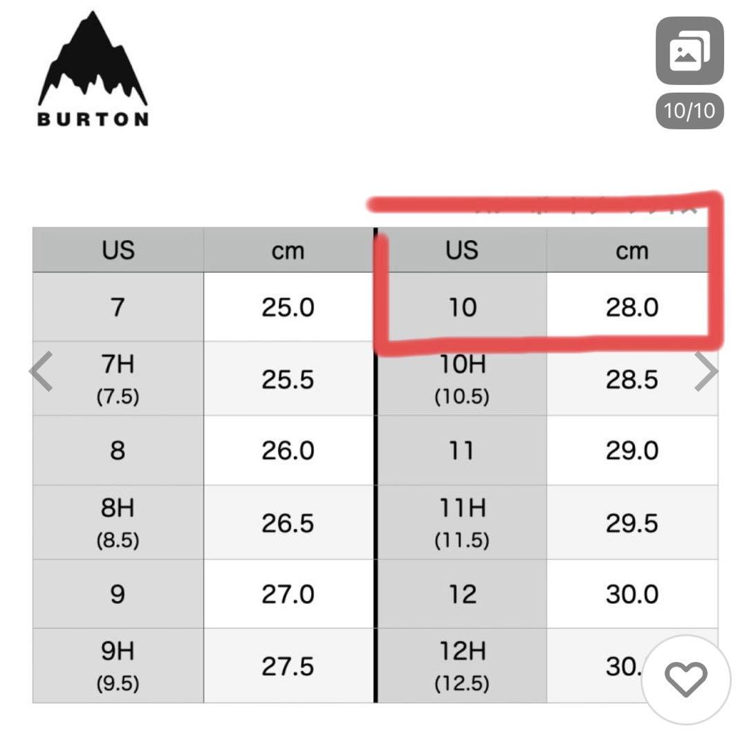 新品　BURTON バートン　スノーボード　ブーツ　保証書付き　28㎝