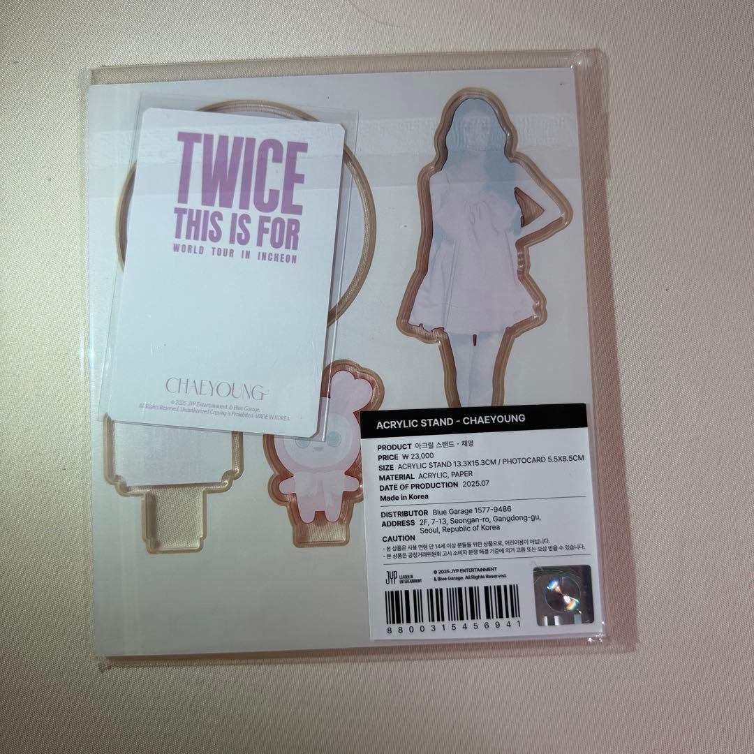 TWICE CHAEYOUNG チェヨン アクリルスタンド 仁川 ソウルコン