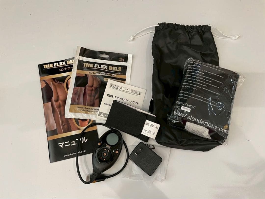 【新品箱潰れTHE FLEX BELT】腹筋体幹トレーニング用 EMS 男女兼用