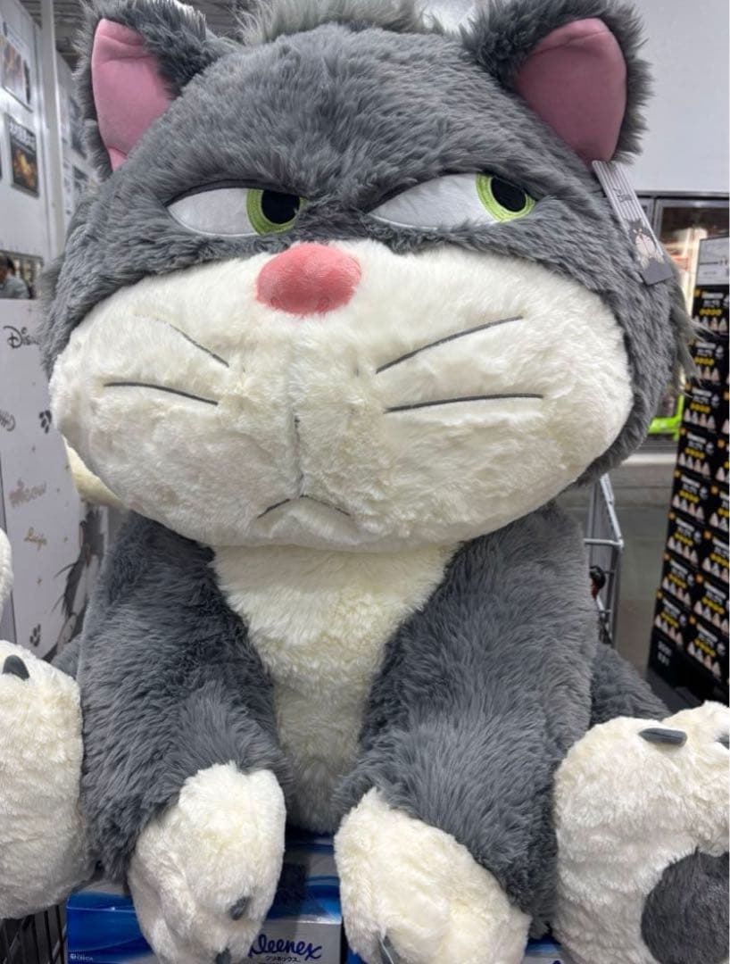 コストコ　ルシファー　猫のぬいぐるみ　Disney Lucifer 80cm