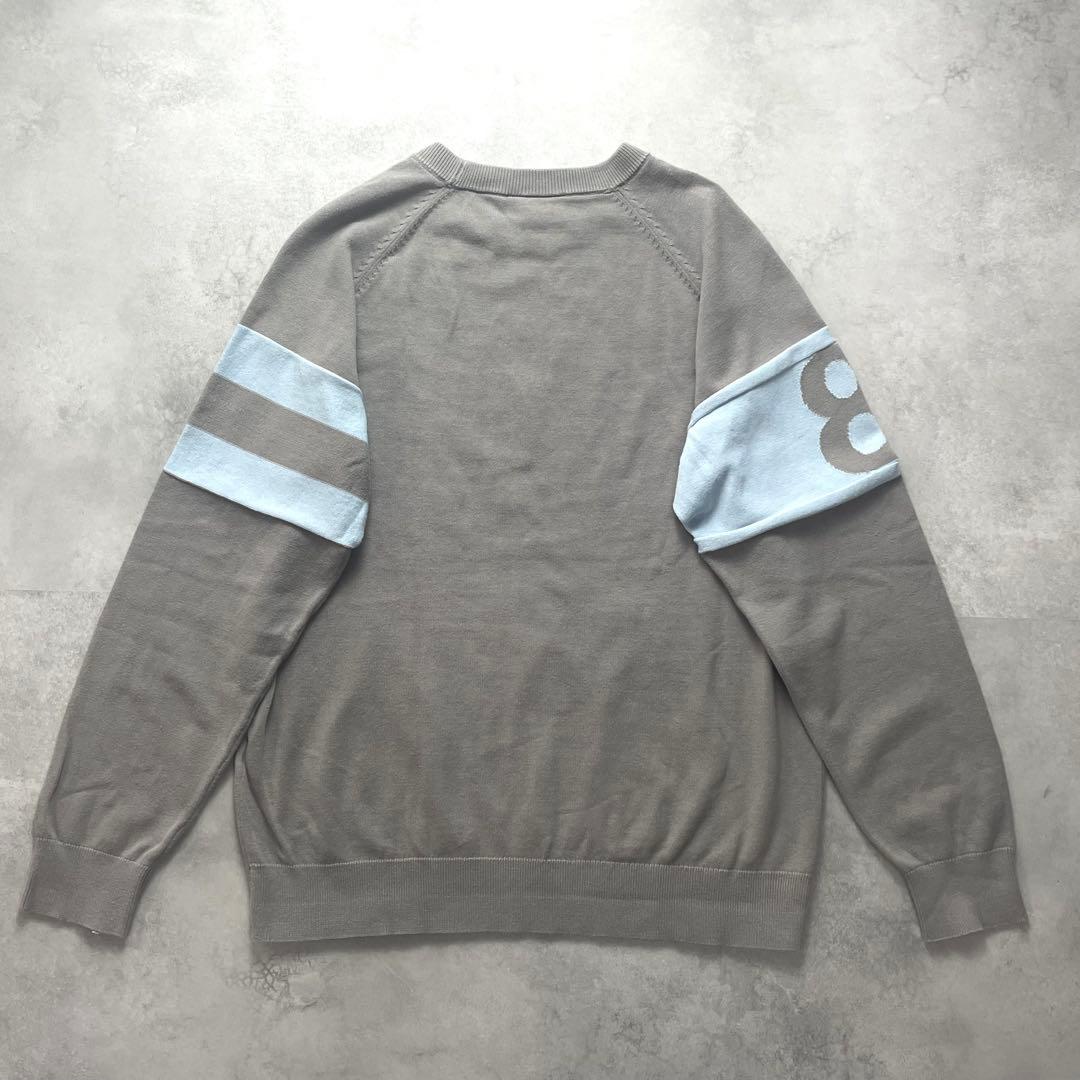 良品 MUTA レタードコットンニットセーターゴルフ サイズ5 M相当