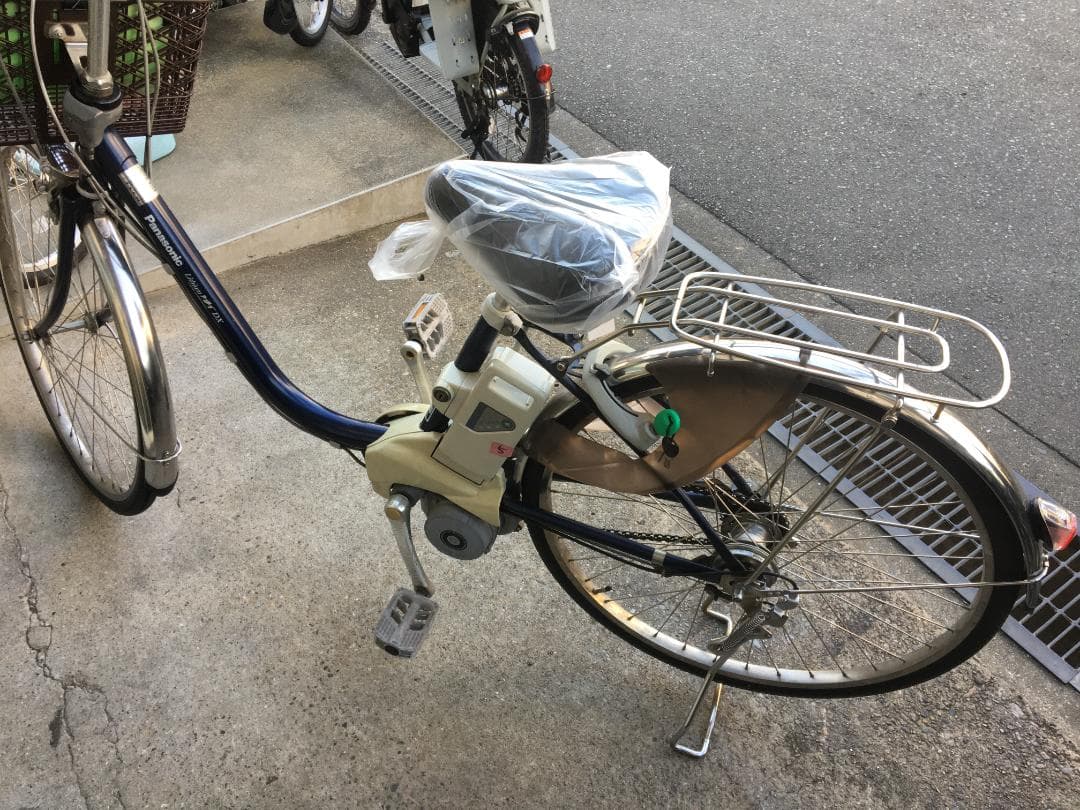 地域限定送料無料　ビビ　DX　6,6AH　子供乗せ　青　神戸市　電動自転車