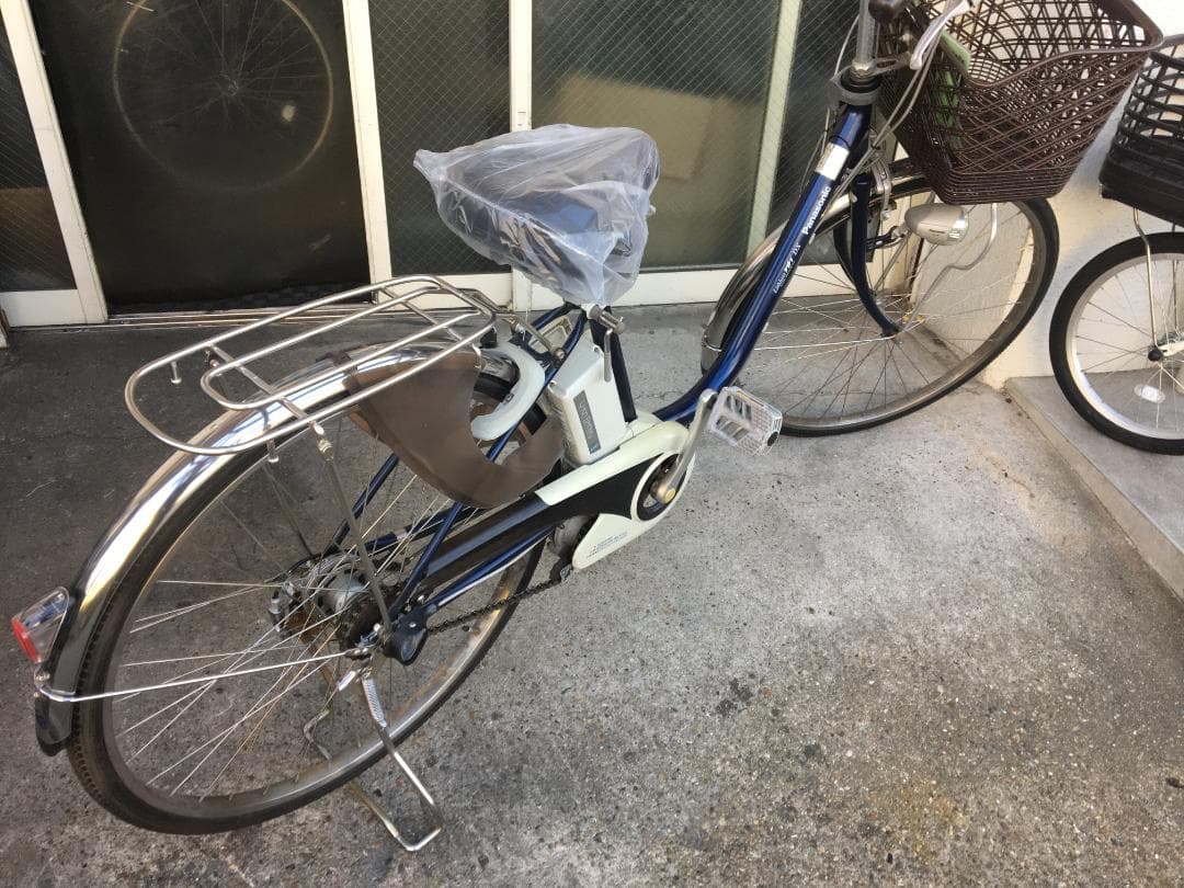 地域限定送料無料　ビビ　DX　6,6AH　子供乗せ　青　神戸市　電動自転車