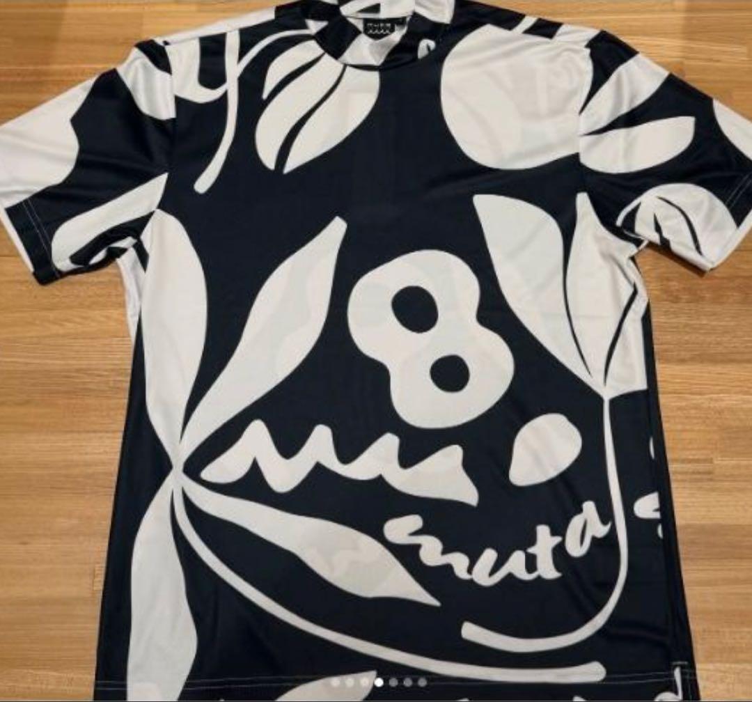 ムータ　モックネック　フローラル　ネイビー