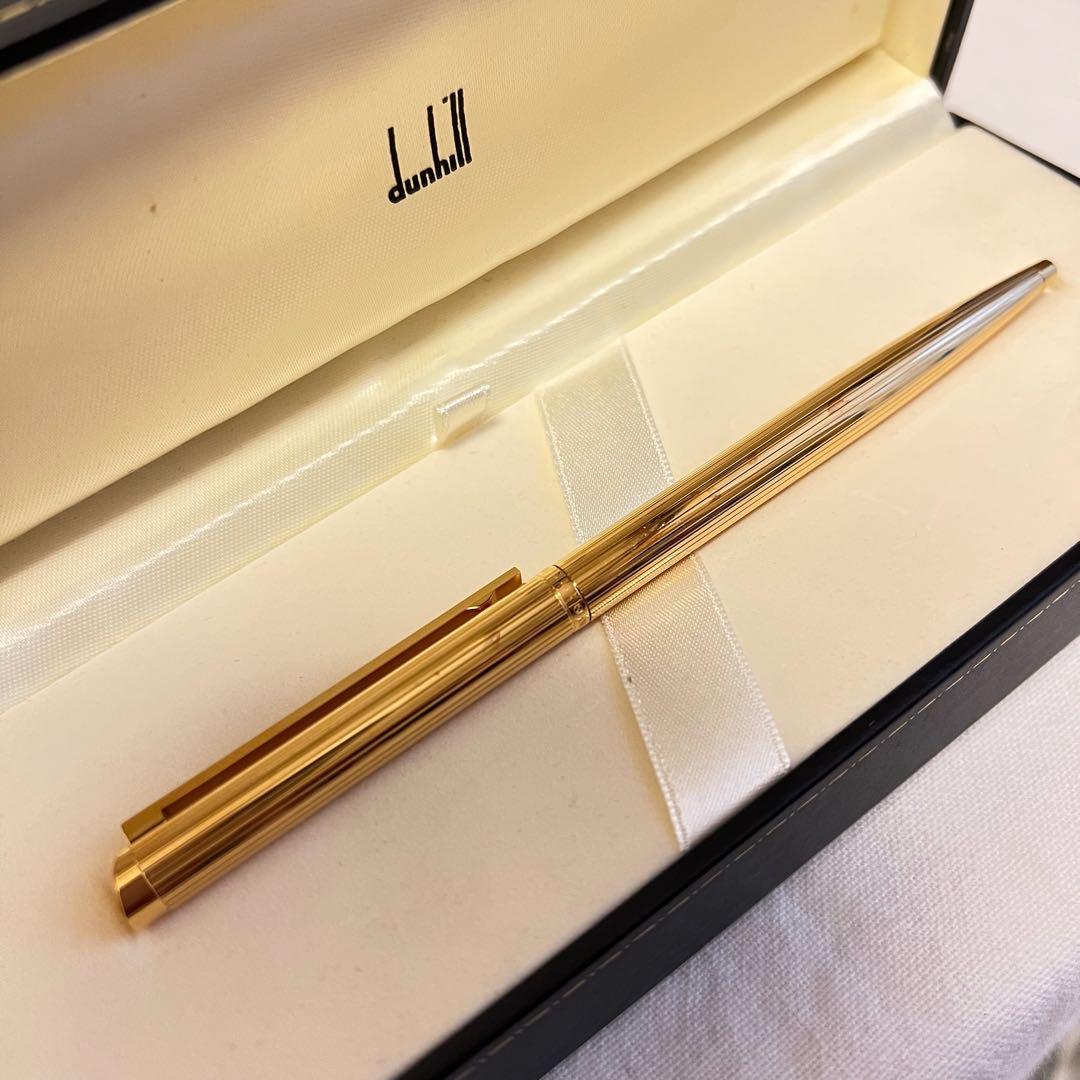 ALFRED DUNHILL ゴールドボールペン　専用ケース付き　カード付き