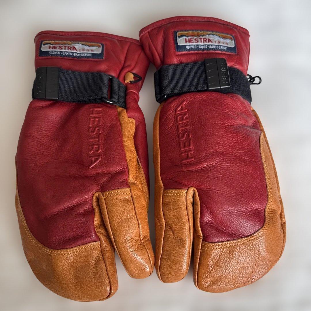 Hestra へストラ　3フィンガー・フル・レザー　サイズ6