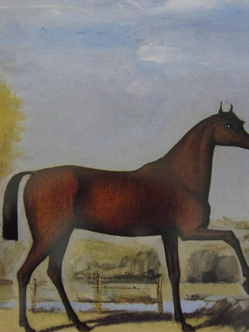 ベルナール・ビュッフェ【Cheval anglais】希少な額装用画集より