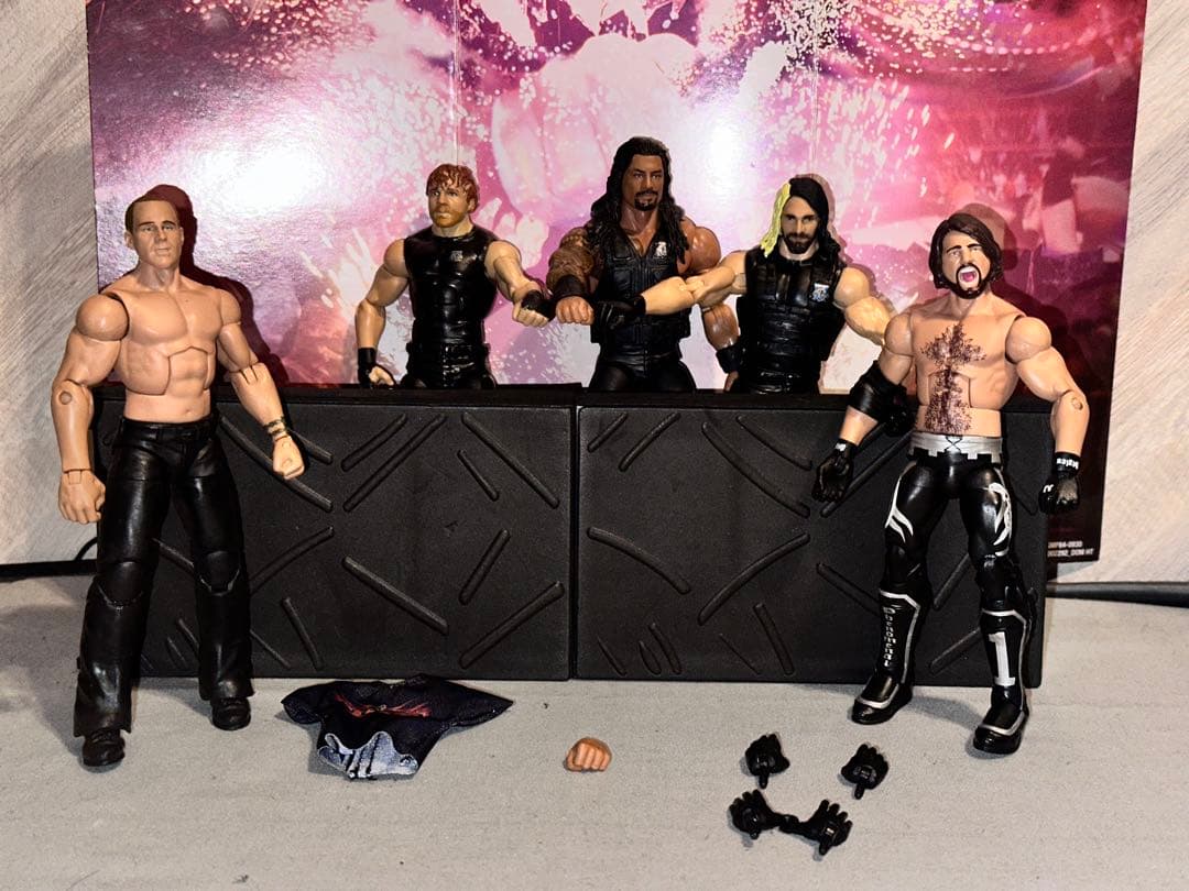 ザ・シールド　HBK AJスタイルズ wwe フィギュア バリケードセット