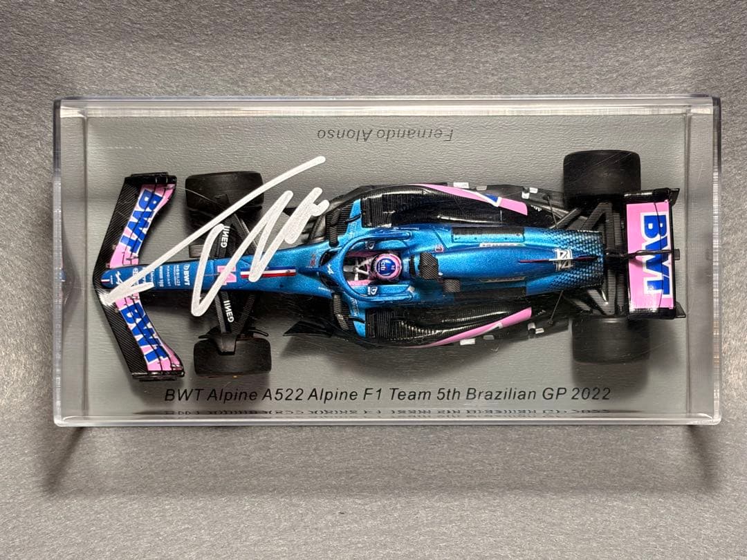 アルピーヌ Alpine A552 アロンソ　ブラジルGP 5位　直筆サイン入