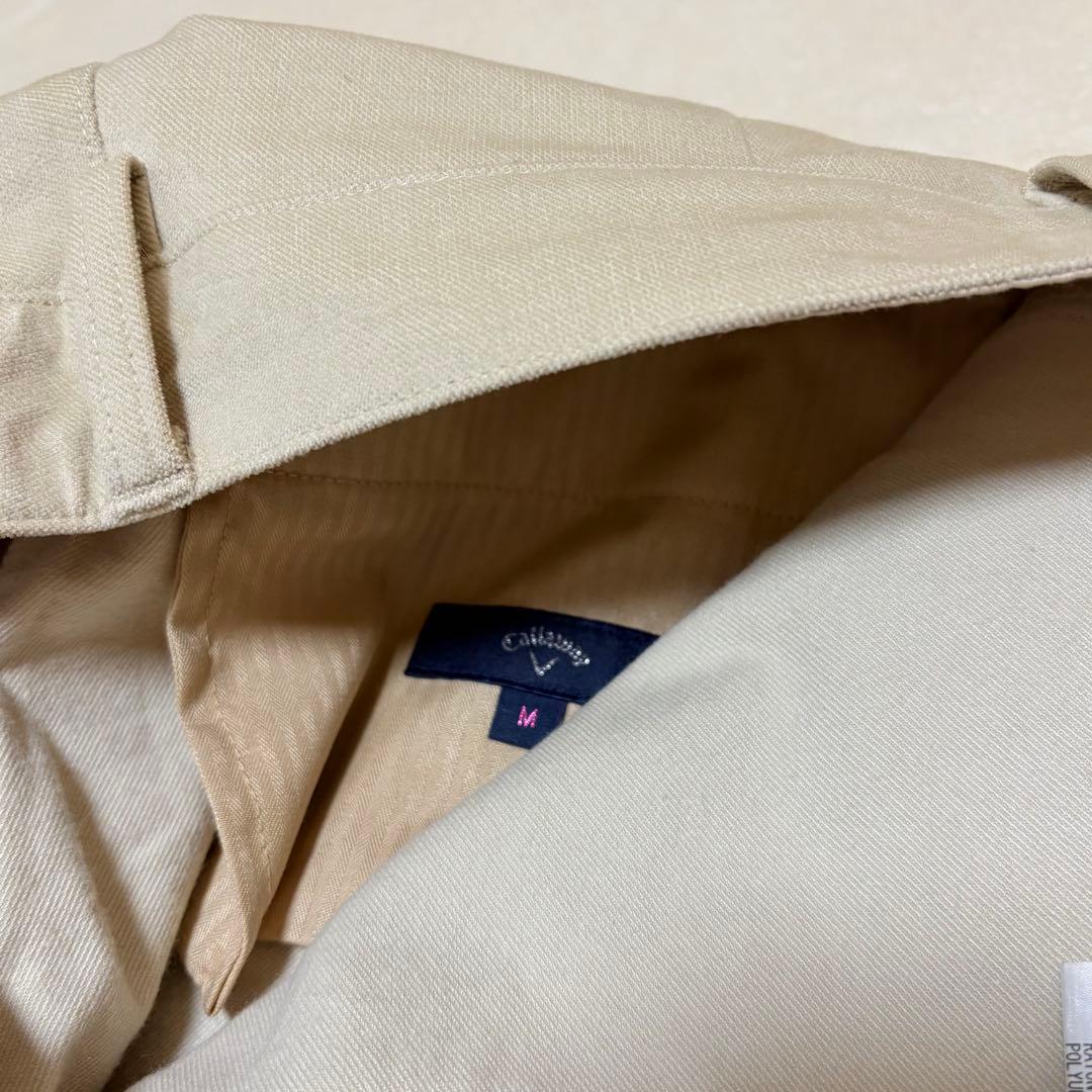 Callaway キャロウェイ レディース パンツ 裏起毛 ベージュ M ゴルフ