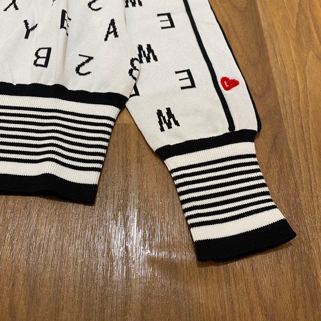 【SY32 SWEET YEARS】レディース ニットシャツ M ホワイト