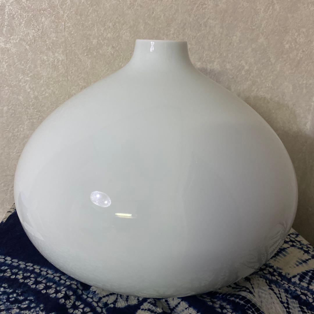 人間国宝　井上萬二　白磁壺