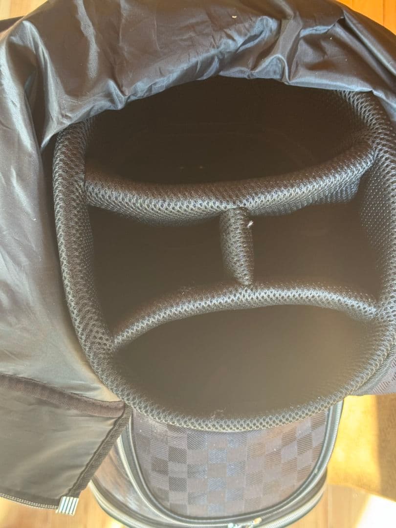 XXIO ゴルフバッグ ブラック チェック柄 ボストンシューズバックセット