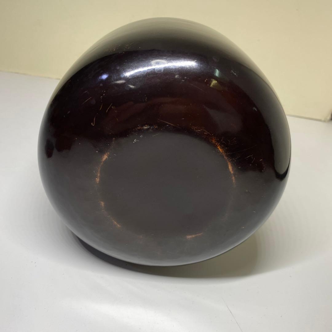 【茶道具】一政堂造　伊藤政治　浄益形腰黒薬缶（共箱）