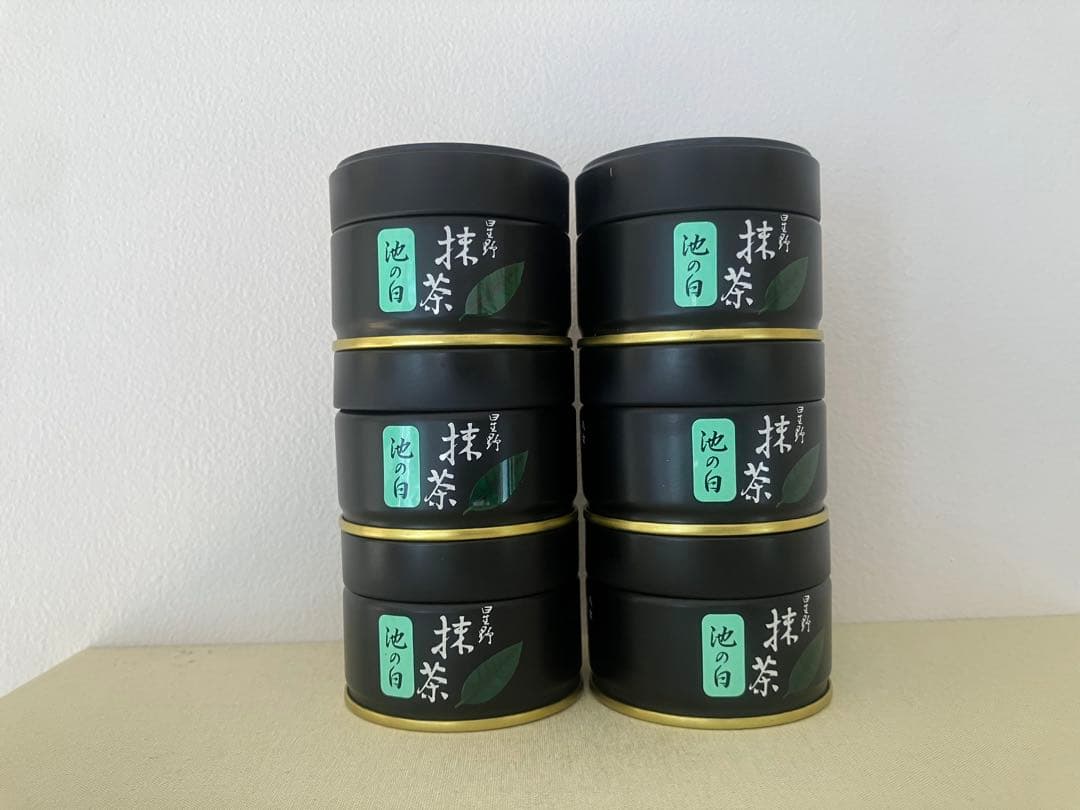 池の白 抹茶 20g缶 6個