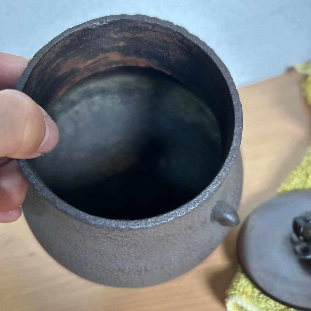 裏千家15世鵬雲斎大宗 『大鶴首釜』13代大西浄長造千家十職