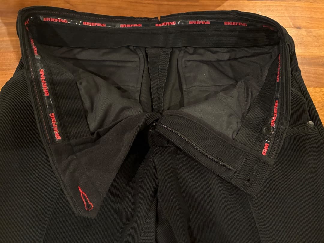 BRIEFING GOLF コーデュロイ パンツ ブラック