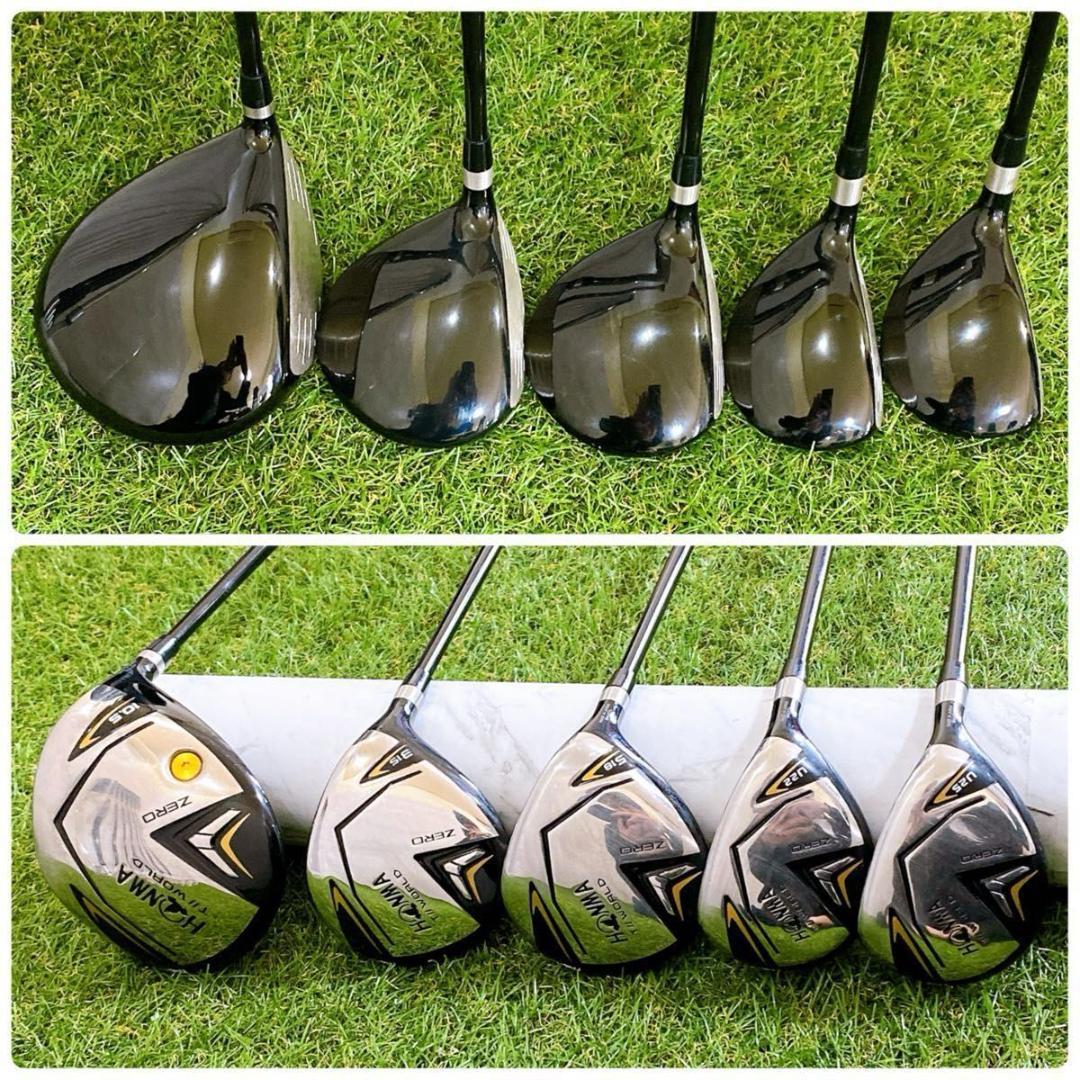 良品 ホンマ ツアーワールドゼロ メンズゴルフセット 初心者 13本 高級セット