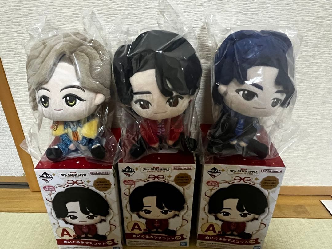 一番くじ　Mrs. GREEN APPLE 　A賞　ぬいぐるみマスコット セット