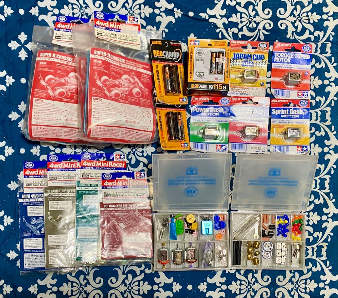 ミニ四駆　パーツセット　未開封品＆使用品色々です。