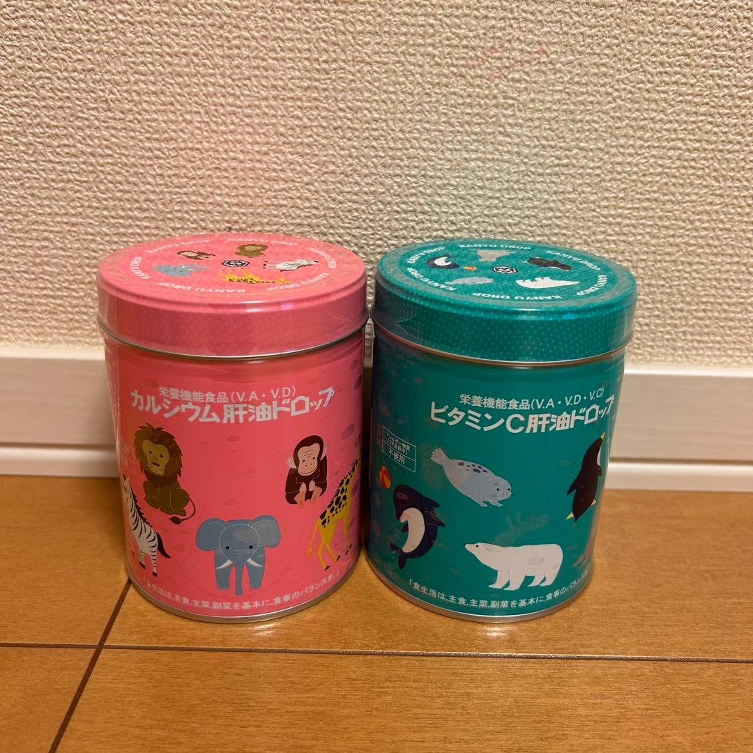 カワイ肝油ドロップ8缶セット　カワイカンユドロップ ビタミン　カルシウム　乳酸菌