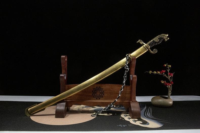 一体純銅模様鋼 日本刀 模造刀 居合刀 武士道 武蔵 鑑賞用 手鍛造打