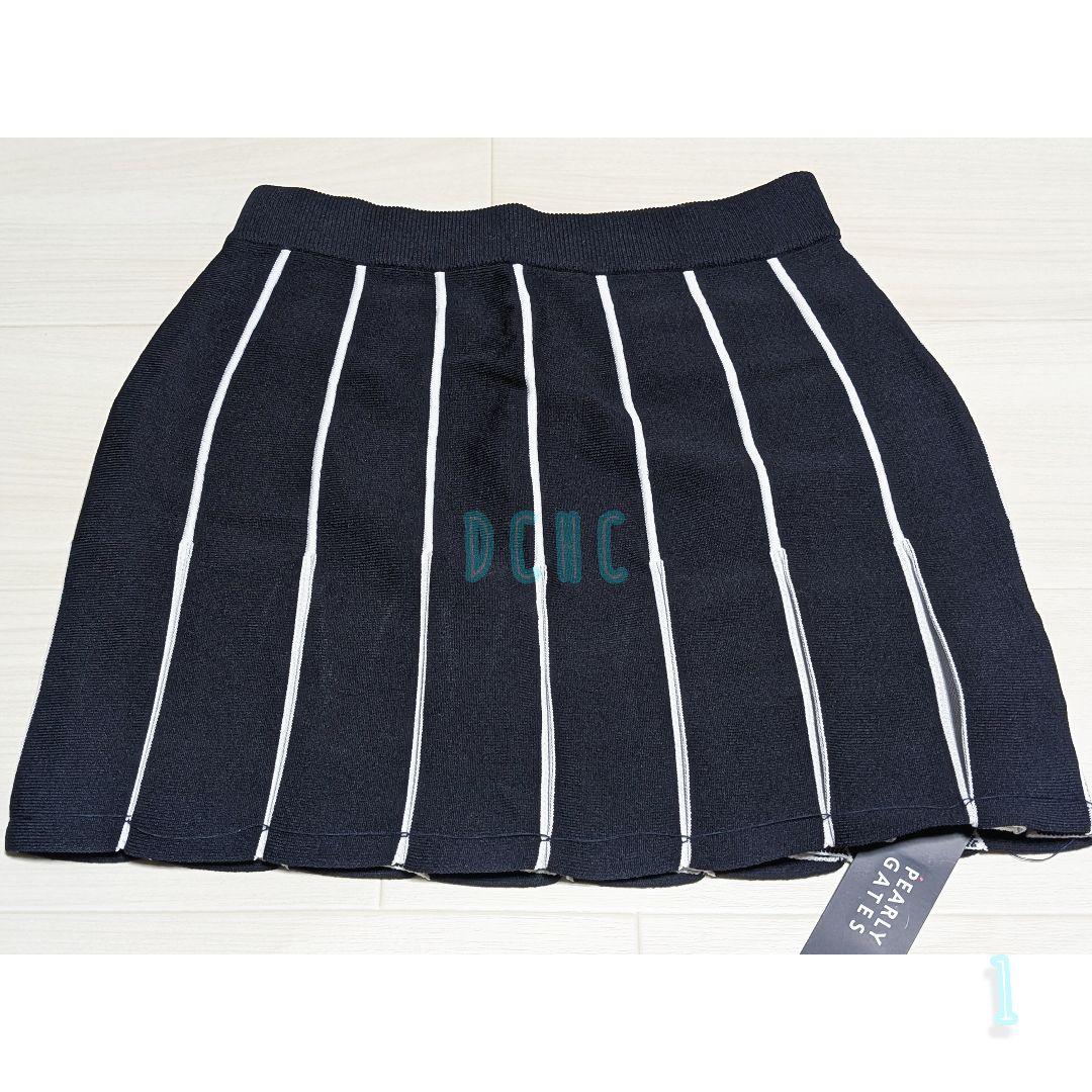 新品 【サイズ１(Ｍ)】【ダークネイビー】パーリーゲイツ スカート ゴルフ