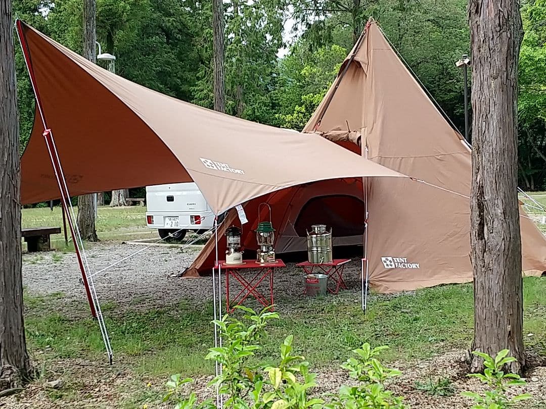 テントファクトリーワンポイントTCテント + ウィングタープTC ★美品★