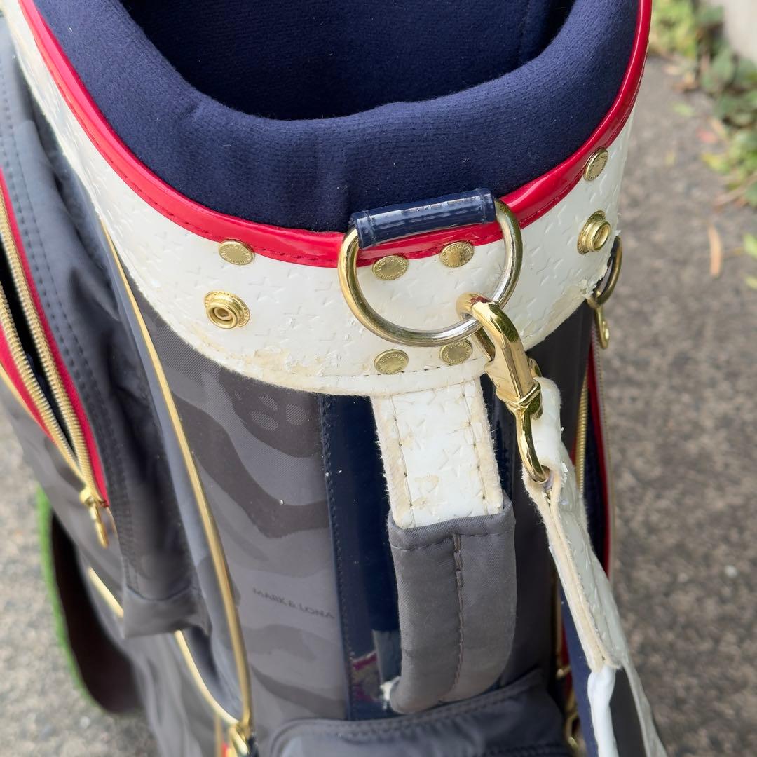 マークアンドロナ キャディバッグ 9型 マーク＆ロナ トリコ 迷彩 スタンド