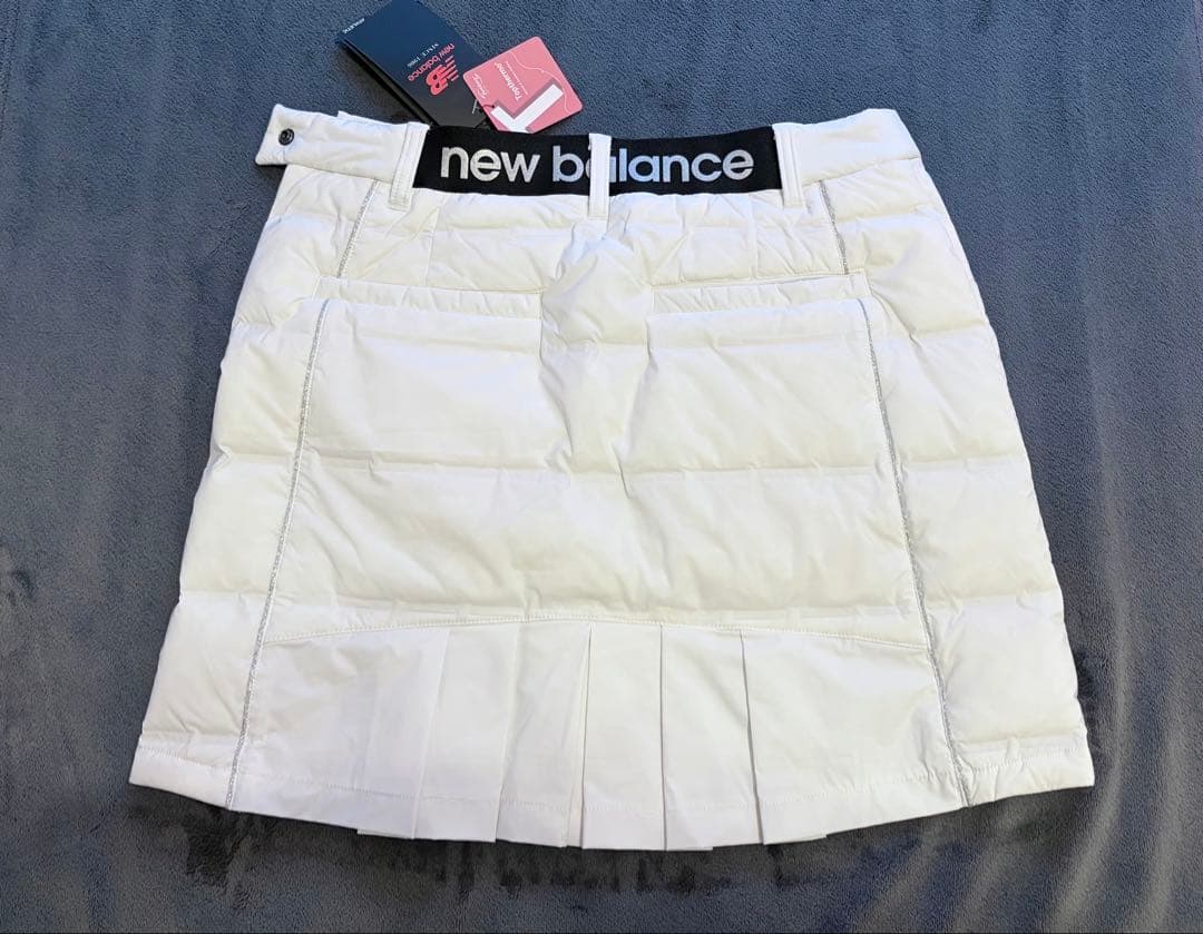 New Balance ホワイト キルティングスカート M