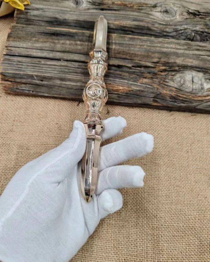 【修縁堂】密教法具 真言宗 明王 独鈷杵 金剛杵 四大明王種子字