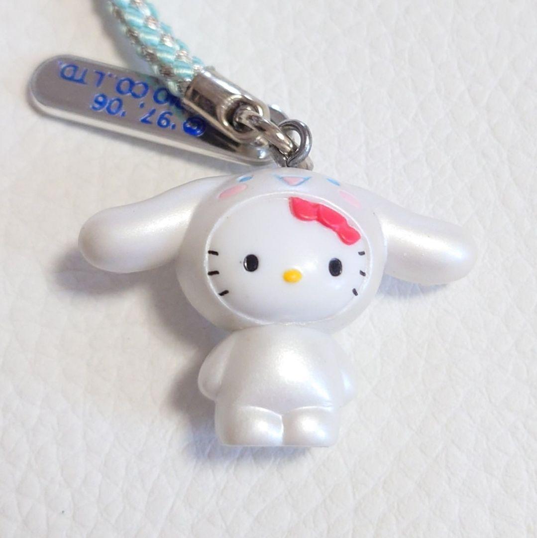 ☆かぶりんぼキティ☆シナモロール☆バッドばつ丸☆根付け ストラップ