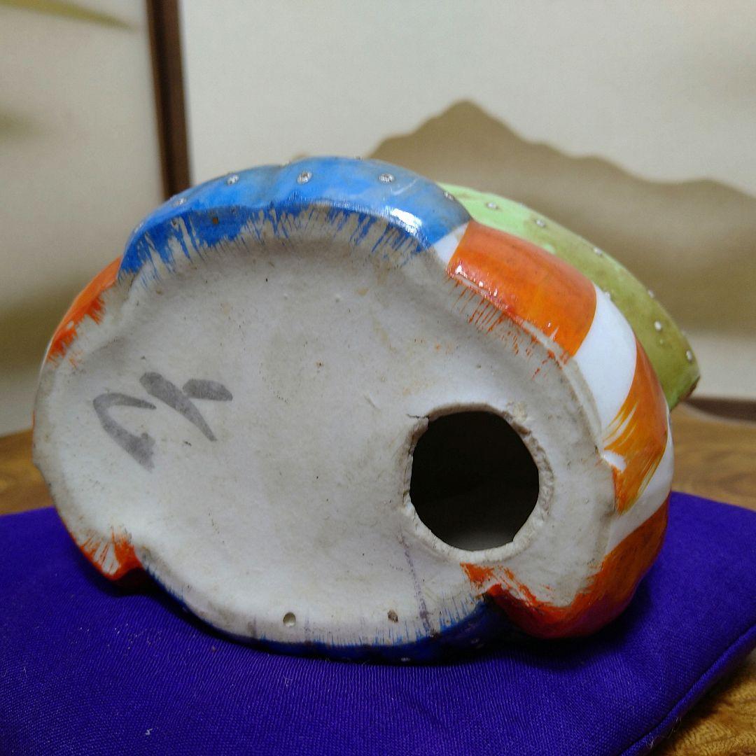 AB7 九谷焼 福助 アンティーク 縁起物