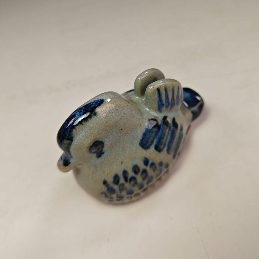 イ621 香合『膳所焼　陽炎園　オシドリ』『堀内宗完（兼中斎）極箱』茶道具