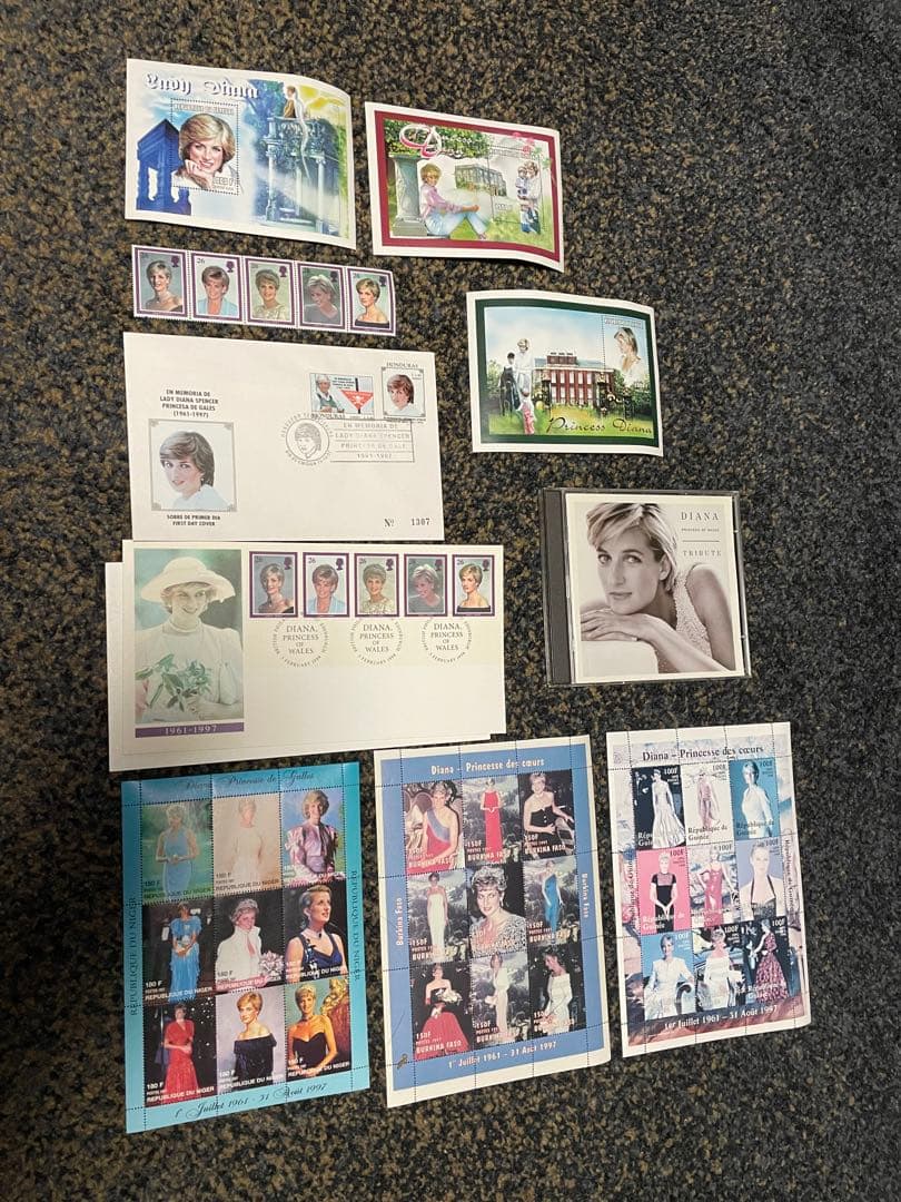 プリンセス ダイアナ 切手 など セット