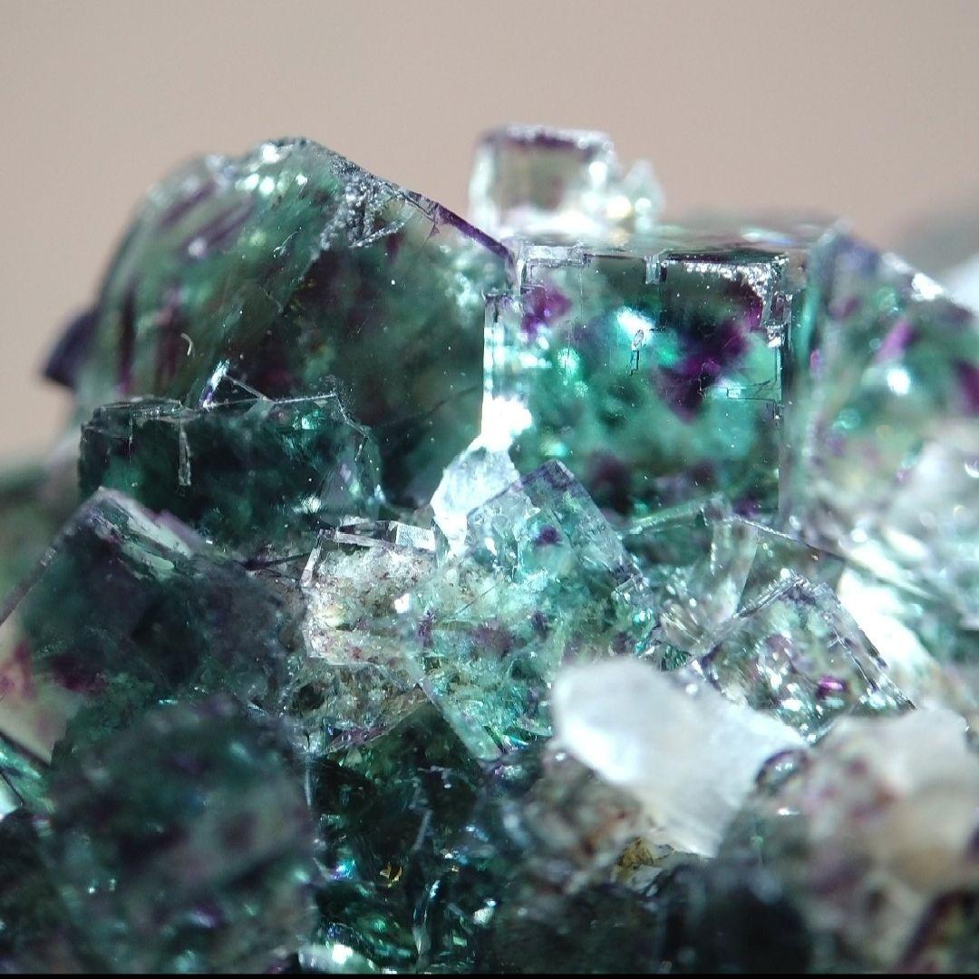 フローライト　クォーツ　オコルス　ナミビア産　鉱物　標本