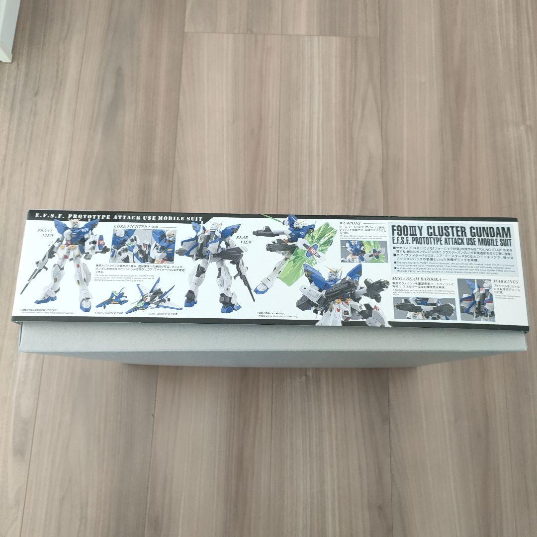 新品 ＭＧ 1/100 Ｆ９０IIIＹ クラスターガンダム マスターグレード