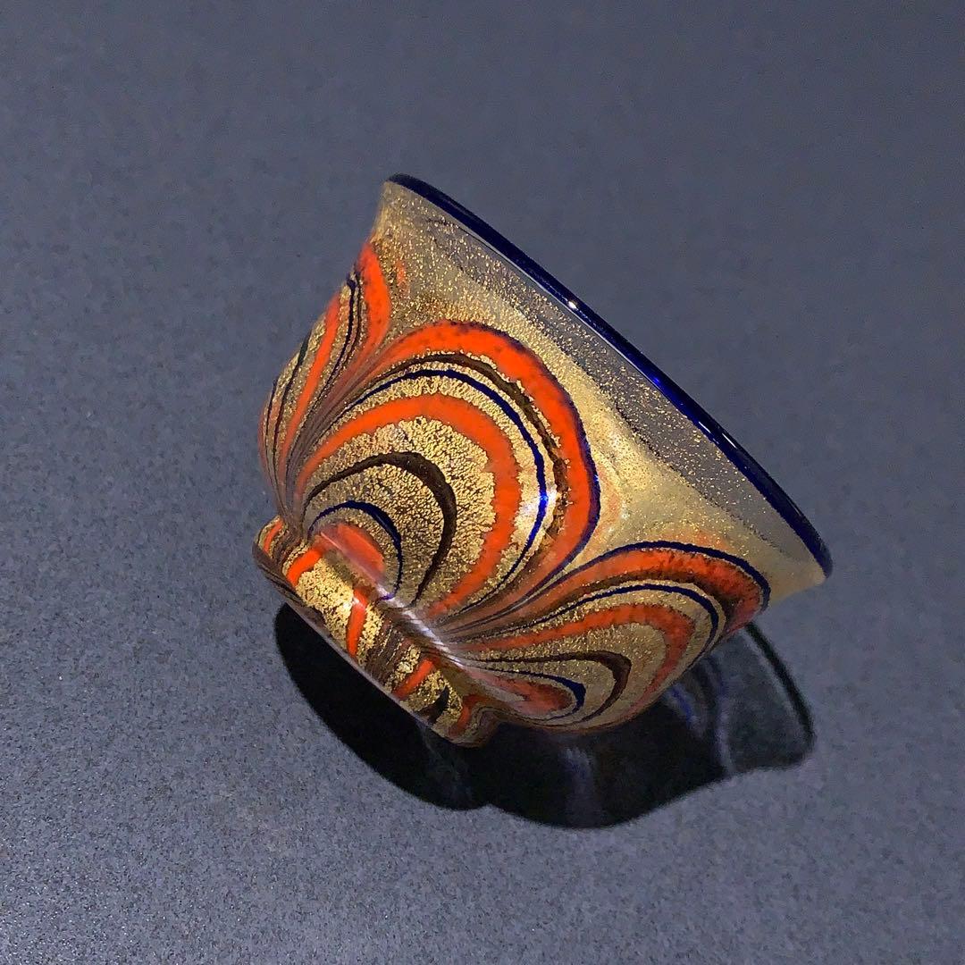 ガラス盃　岩田久利　酒器　R0757ダU