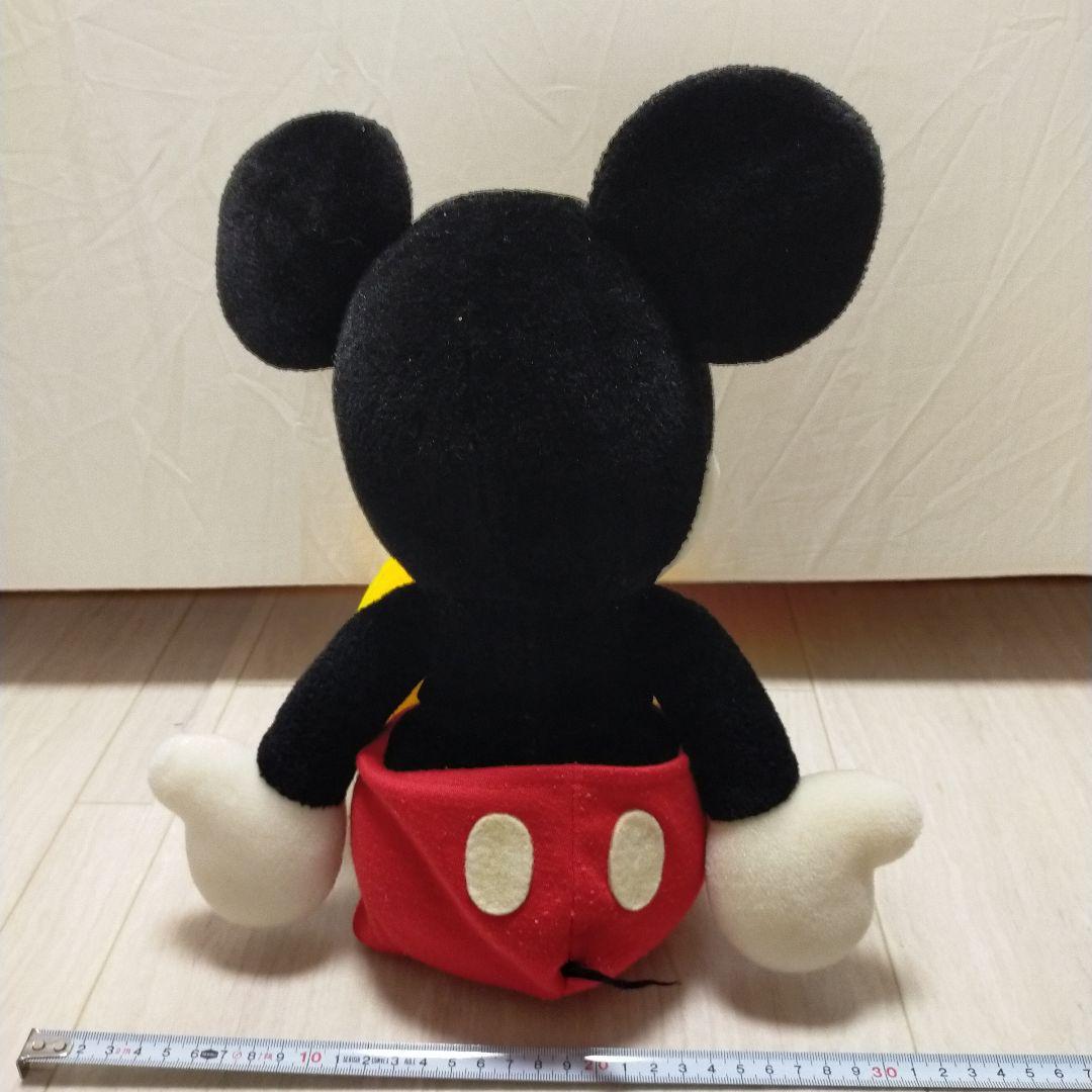 ミッキーマウス ぬいぐるみ 約40cm　白　ホワイト　ぬい活　平成　レトロ
