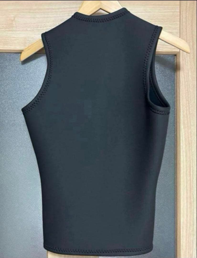 新品 AXXECLASSIC 2mmフロントジップベスト ML 黒