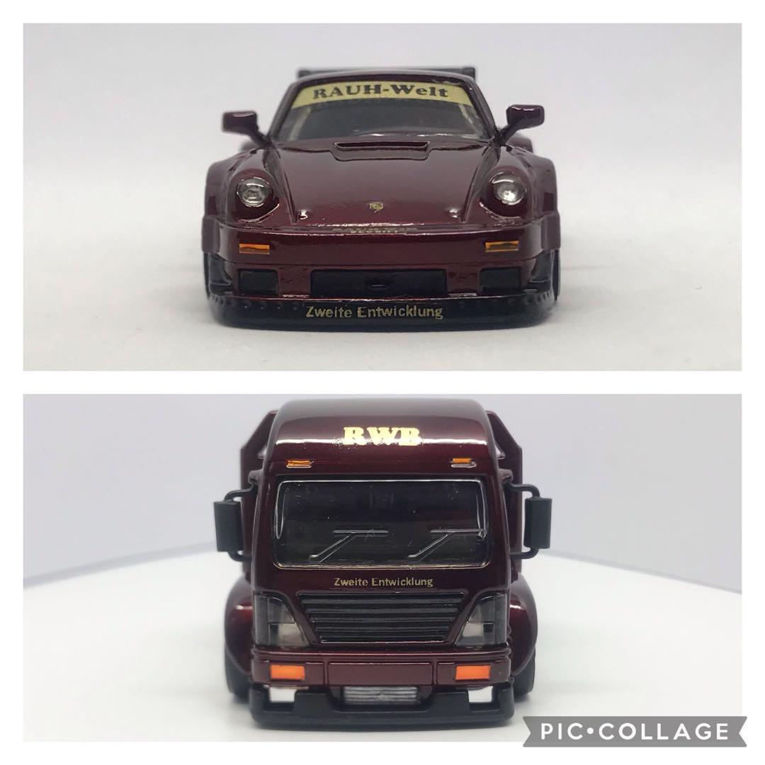 ホットウィール　ポルシェRWBトランスポートとポルシェRWBのカスタム