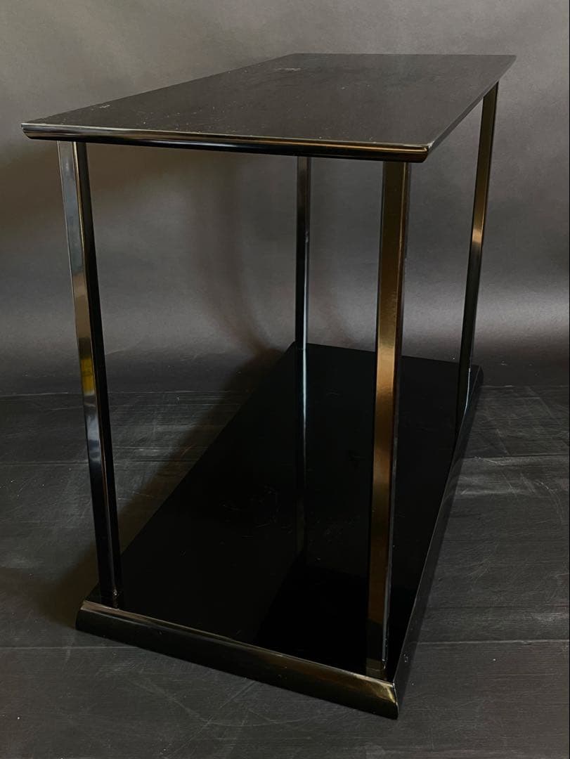 「祖」 真塗 台子 真台子 組立式 紙箱 茶道具 （123F⑤）