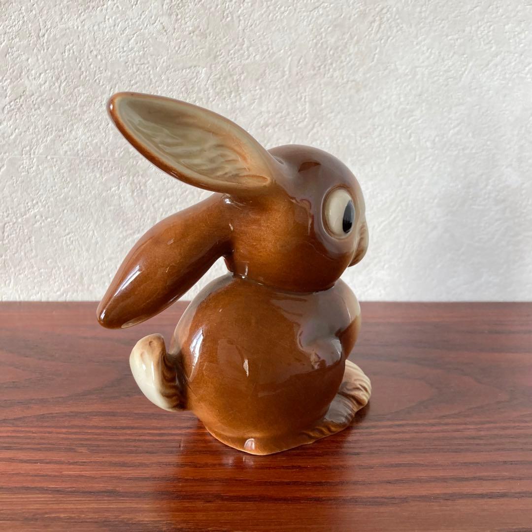 うさぎ　ゲーベル　陶器　レトロ　フィギュリン　置物　ドイツ　ヴィンテージ