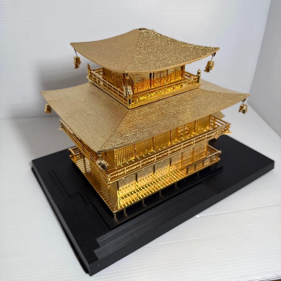 金閣寺 美術工芸品 置物 金属製 約3.2kg