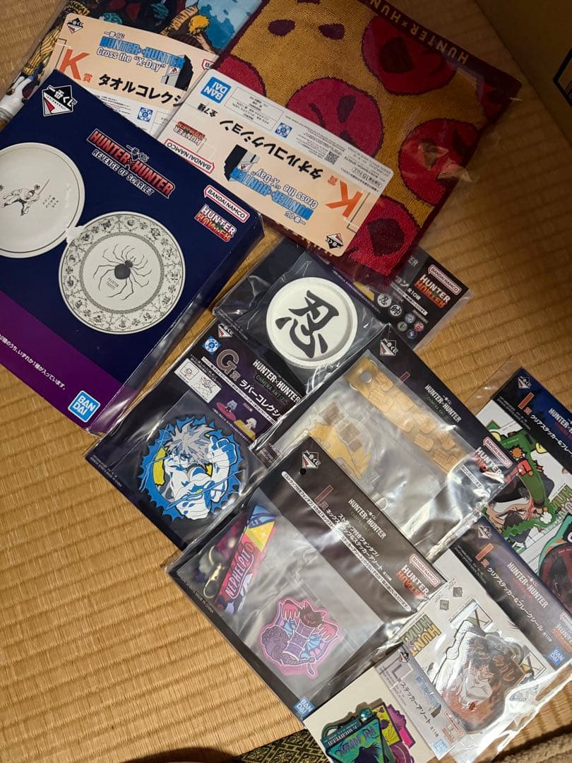 ハンターハンター 一番くじ 大皿 ゴン フィギュア コースター ステッカー