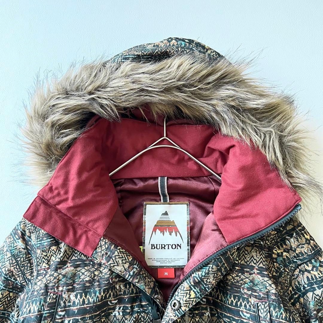 3227【新品】バートン　ジャケット タグ付き ノルディック柄　M ブラウン