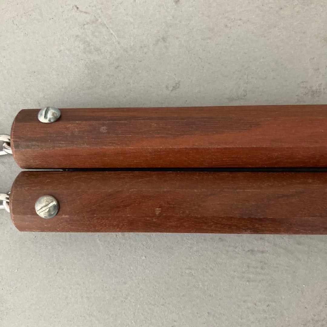 スヌケ　ヌンチャク　沖縄空手　古流武術　古武道　日本製　長さ30cm　八角先太