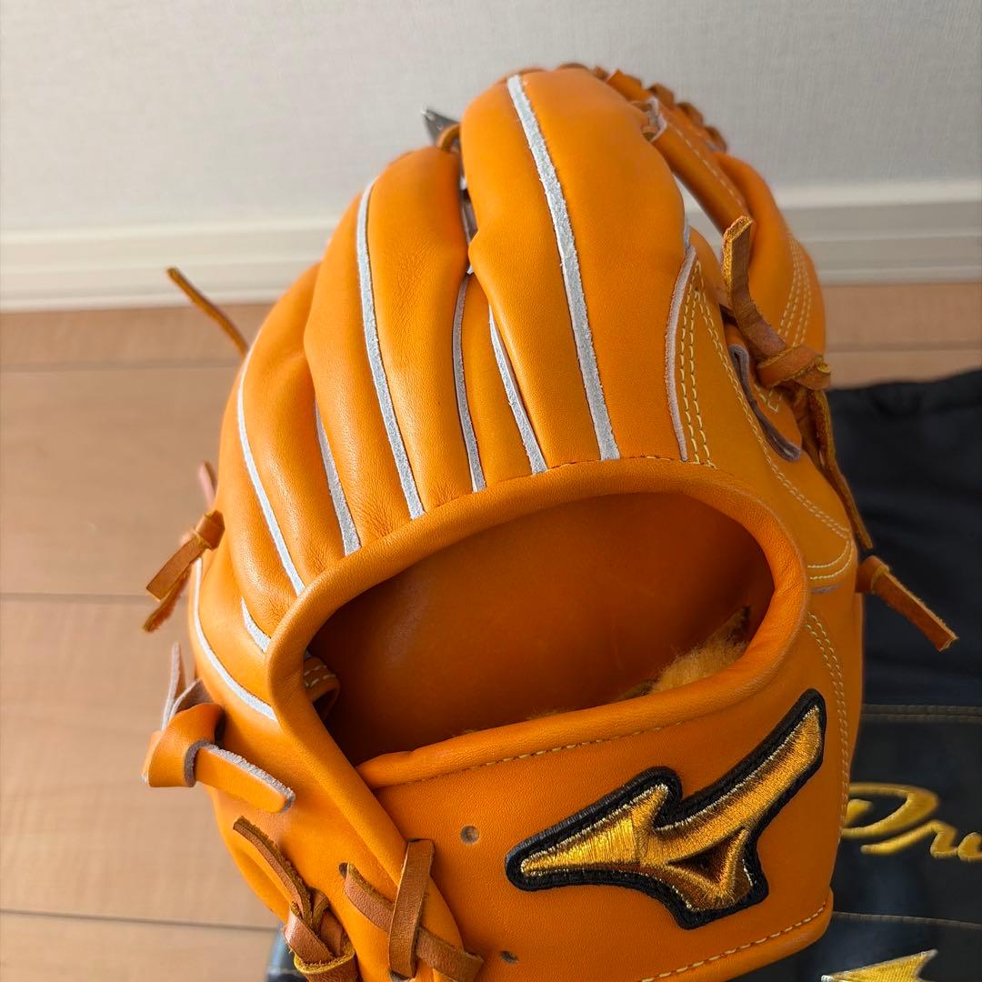 MizunoPro 硬式グローブ オレンジ