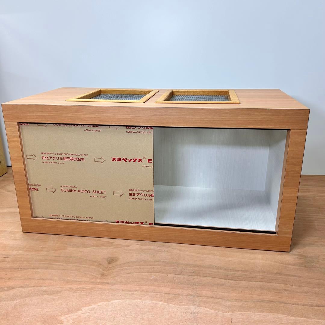 ビアンコ　木製　爬虫類ゲージ　小動物 飼育ケージ　ハンドメイド